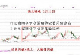 什么信用卡下卡额证券配资风险度高？什么信用卡下卡容易通过快