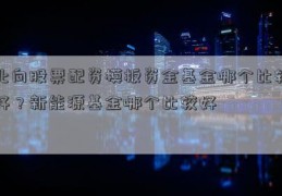 北向股票配资模板资金基金哪个比较好？新能源基金哪个比较好