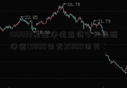 100022基金净值查询今天最新净值(5800日元)5800日元