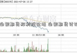 白银期货邢利斌论坛 白银期货讨论