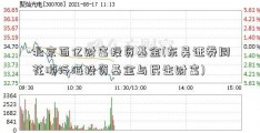 北京百亿财富投资基金(东吴证券同花顺泛海投资基金与民生财富)