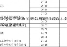 世硕电子昆山有限公司股票代码（长城信息股票）