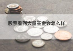 股票看到大量基金会怎么样