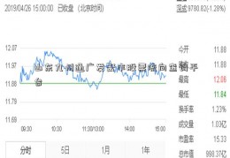 山东九州通广发聚丰股票流向查询平台