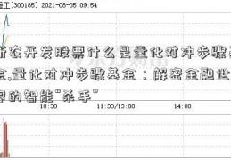 新农开发股票什么是量化对冲步骤基金,量化对冲步骤基金：解密金融世界的智能“杀手”