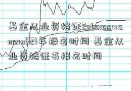 基金从业资格证2zhongguancun021年报名时间 基金从业资格证书报名时间