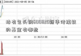 持有包头钢600825新华传媒铁的基金有哪些