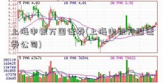 上海申银万国证券(上海申银万国证券公司)