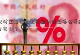 支付宝国信总裁基金卖出后怎么看赚了多少？