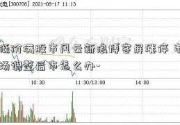 低价满股市风云新浪博客屏涨停 市场调整后市怎么办-