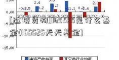 [过境货物]165525是什么基金(165525天天基金)