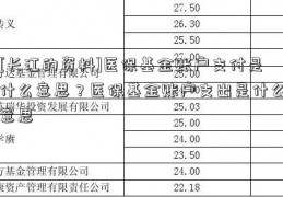 [长江的资料]医保基金账户支付是什么意思？医保基金账户支出是什么意思