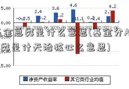 基金总类是什么意思(基金分A B C类是什天治核心么意思)