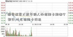 期货配资大放年轻人办信用卡用哪个银行 什么信用卡好批