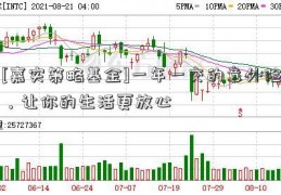 [嘉实策略基金]一年一交的意外险，让你的生活更放心