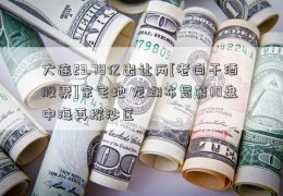 大连23.78亿出让两[老白干酒股票]宗宅地 龙湖布局第10盘 中海再探沙区