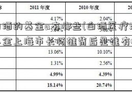 含白酒的基金a有哪些(白酒医疗混合基金上海市长杨雄背后是谁有哪些)