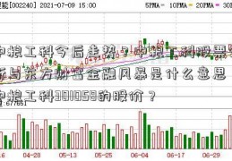 中粮工科今后走势？中粮工科股票分析与东方财富金融风暴是什么意思？中粮工科301058的股价？