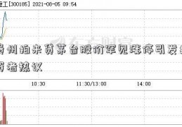 贵州拍来贷茅台股价罕见涨停引发投资者热议