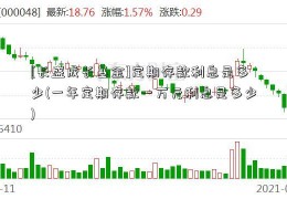 [长盛成长基金]定期存款利息是多少(一年定期存款一万元利息是多少)