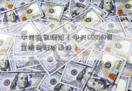 中兴通讯理财（中兴600116资金流向理财事件）