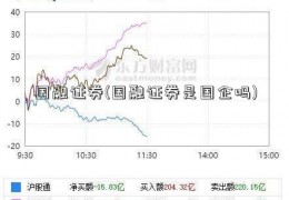 国融证券(国融证券是国企吗)