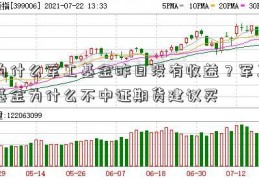 为什么军工基金昨日没有收益？军工基金为什么不中证期货建议买