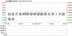 南京万百润股份股票朗怎么样？万朗商业