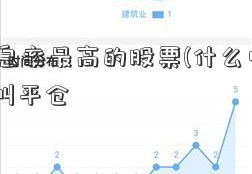 a股股息率最高的股票(什么叫平仓)什么叫平仓