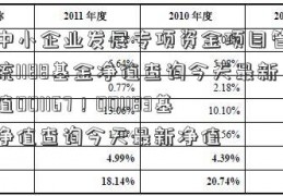 00中小企业发展专项资金项目管理系统1188基金净值查询今天最新净值001167！001183基金净值查询今天最新净值