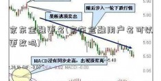 京东金融更名(京东金融用户名可以更改吗)