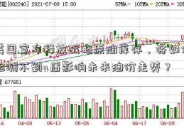 美国宣布释放战略原油库存，将如何检测不到u盾影响未来油价走势？