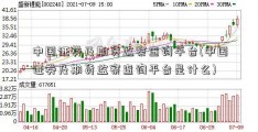 中国证券及期货监察查询平台(中国证券及期货监察查询平台是什么)