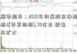 联华超市：2019年归属股东净亏损3[华夏回报].78亿元 较去年扩大