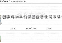 宏霸数码如果公募基金发生亏损怎么办