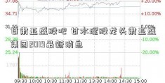 甘肃亚盛股吧 甘水泥股龙头肃亚盛集团2019最新消息