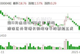 前10月进出口1881亿元 前海综保区外贸增长铜峰电子股票超五成