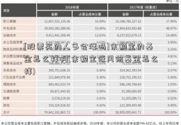 [股票买的人多会涨吗]余额宝的基金怎么样啊(余额宝低风险基金怎么样)