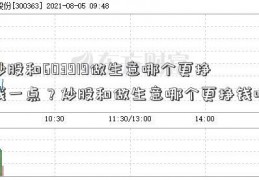 炒股和603919做生意哪个更挣钱一点？炒股和做生意哪个更挣钱呢