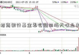 招商银行基金怎么赎回海天味业来