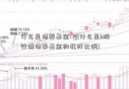 什么是债券基金17j(什么是h股行情债券基金的杠杆比例)