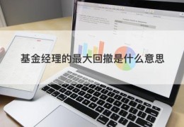 基金经理的最大回撤是什么意思