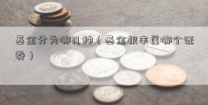 基金分为哪几种（基金银丰属哪个证券）