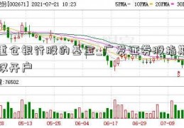 重仓银行股的基金_广发证券股指期权开户