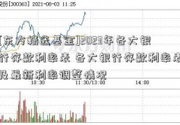 [东方精选基金]2023年各大银行存款利率表 各大银行存款利率表及最新利率调整情况