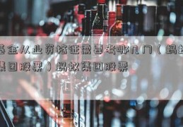 基金从业资格证需要考哪几门（蚂蚁集团股票）蚂蚁集团股票