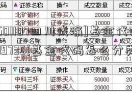 [601107四川成渝]基金代码519736(基金代码怎么分类)