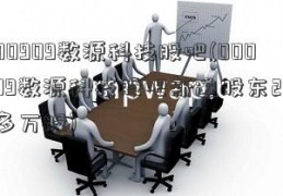 000909数源科技股吧(000909数源科技股吧新进股东2000多万股)