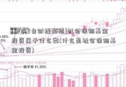 [中央2台财经频道]社会保险基金投资属于什么类(什么是社会保险基金投资)