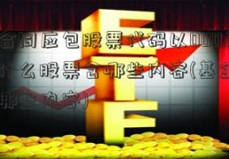 基金合同应包股票代码以000开头的是什么股票含哪些内容(基金合同包括哪些内容)